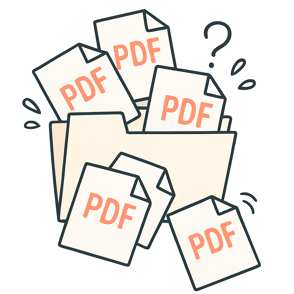 Manual Resume Sorting - Messy Pile